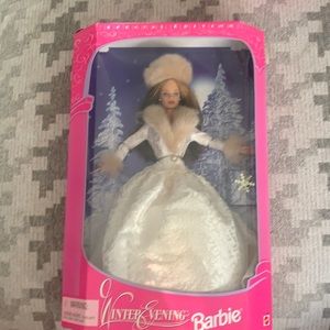 Vintage 1998 winter evening barbie NWT
